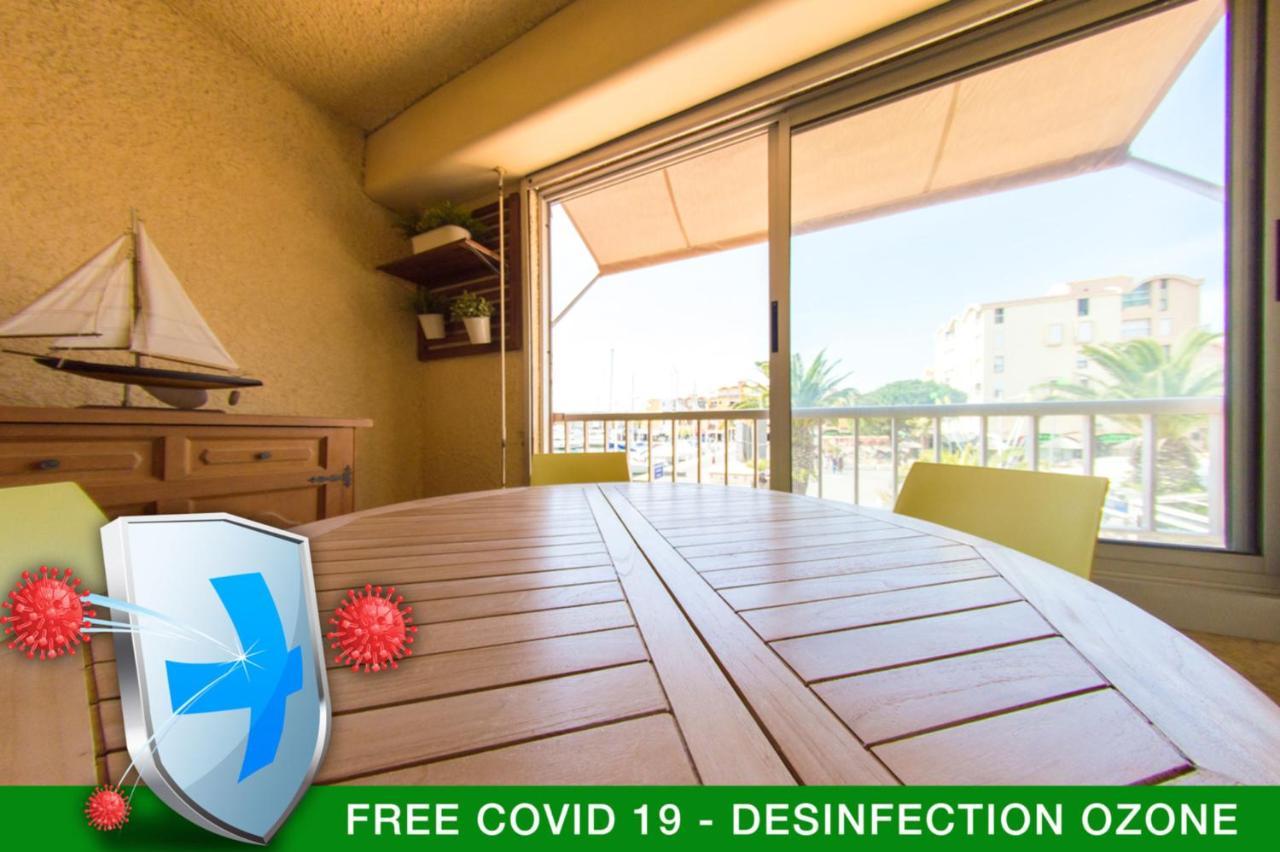 Retromirabeau "Cote Mer" - 29M2 - Lumineux - Terrasse Loggia - Vue Marina - Parking Securise - 2 A 3 Pers - Emplacement Top - Cheques Vacances Connect Gruissan Eksteriør bilde