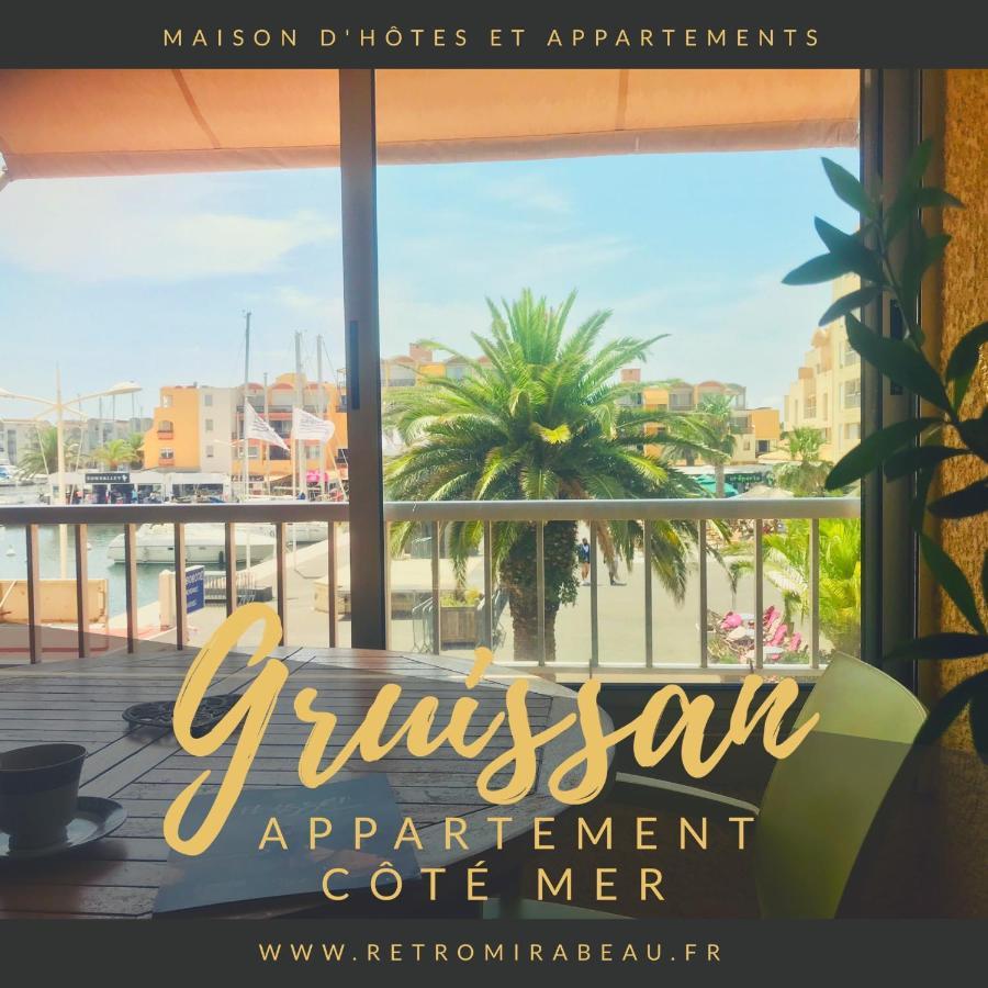 Retromirabeau "Cote Mer" - 29M2 - Lumineux - Terrasse Loggia - Vue Marina - Parking Securise - 2 A 3 Pers - Emplacement Top - Cheques Vacances Connect Gruissan Eksteriør bilde