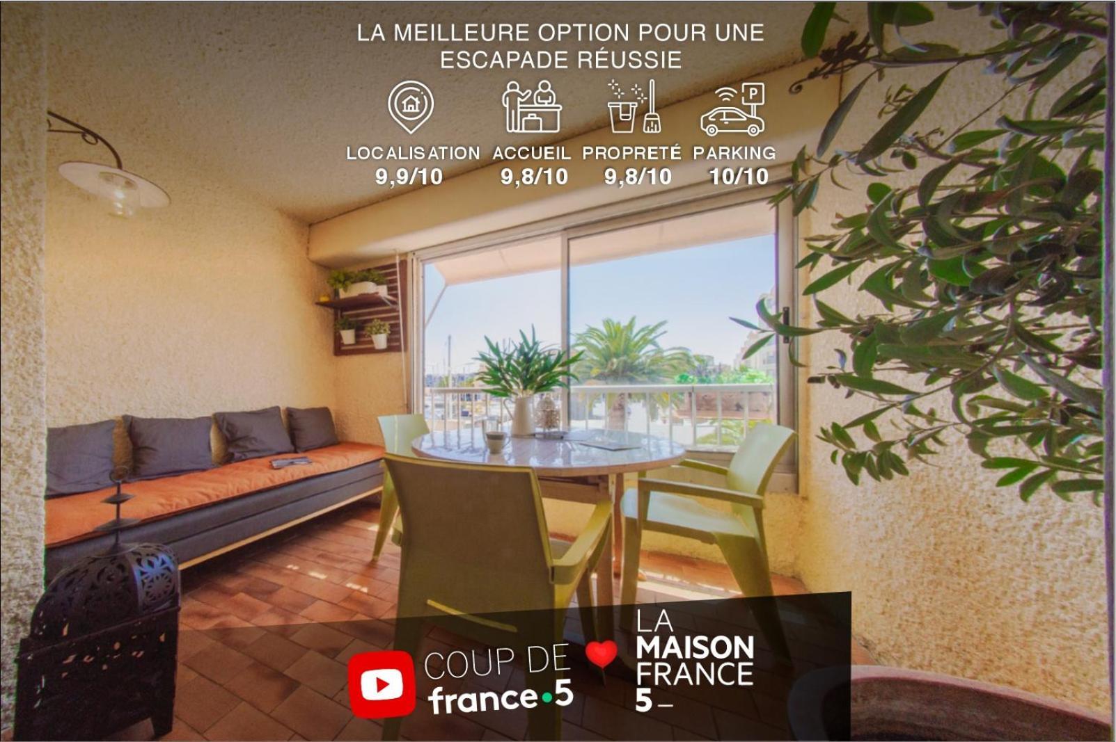 Retromirabeau "Cote Mer" - 29M2 - Lumineux - Terrasse Loggia - Vue Marina - Parking Securise - 2 A 3 Pers - Emplacement Top - Cheques Vacances Connect Gruissan Eksteriør bilde
