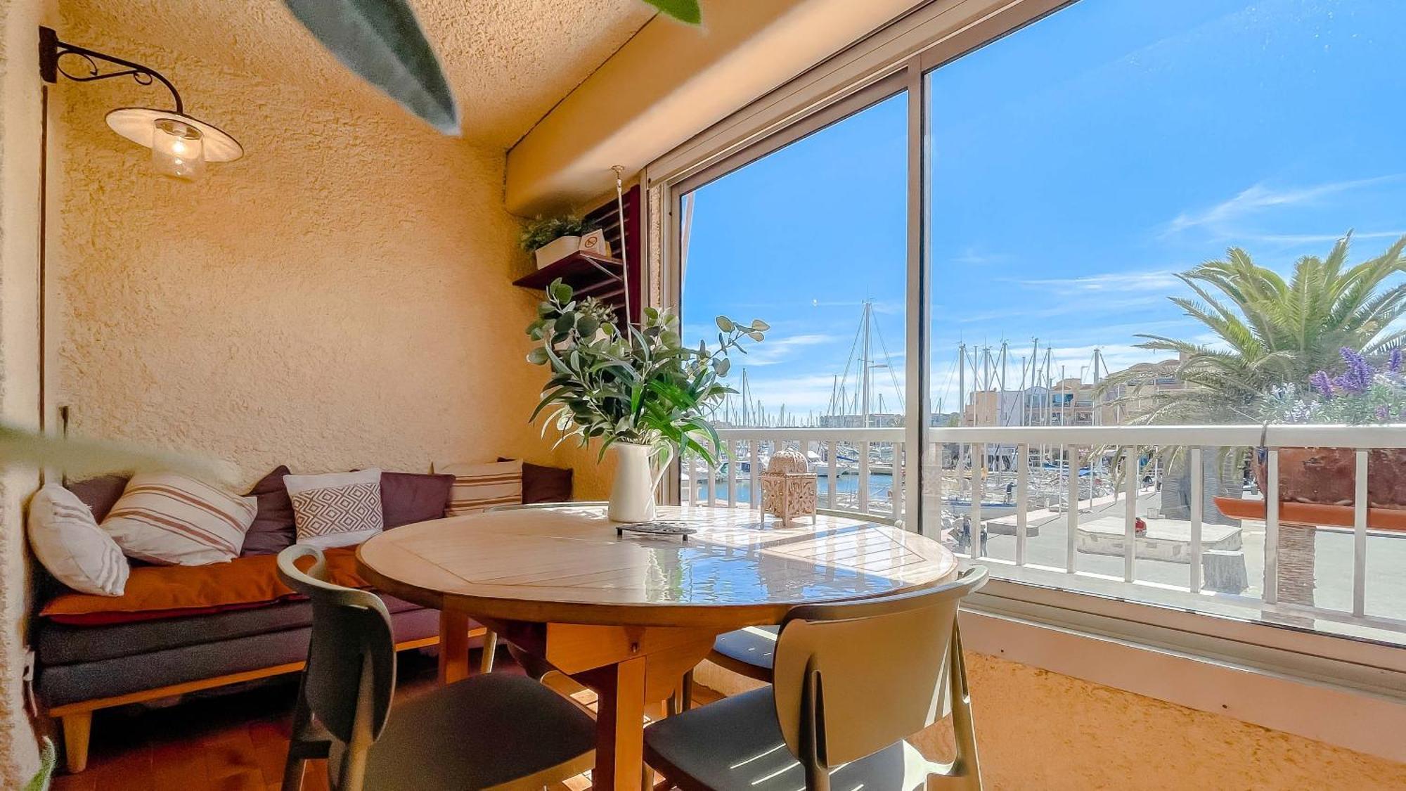 Retromirabeau "Cote Mer" - 29M2 - Lumineux - Terrasse Loggia - Vue Marina - Parking Securise - 2 A 3 Pers - Emplacement Top - Cheques Vacances Connect Gruissan Eksteriør bilde